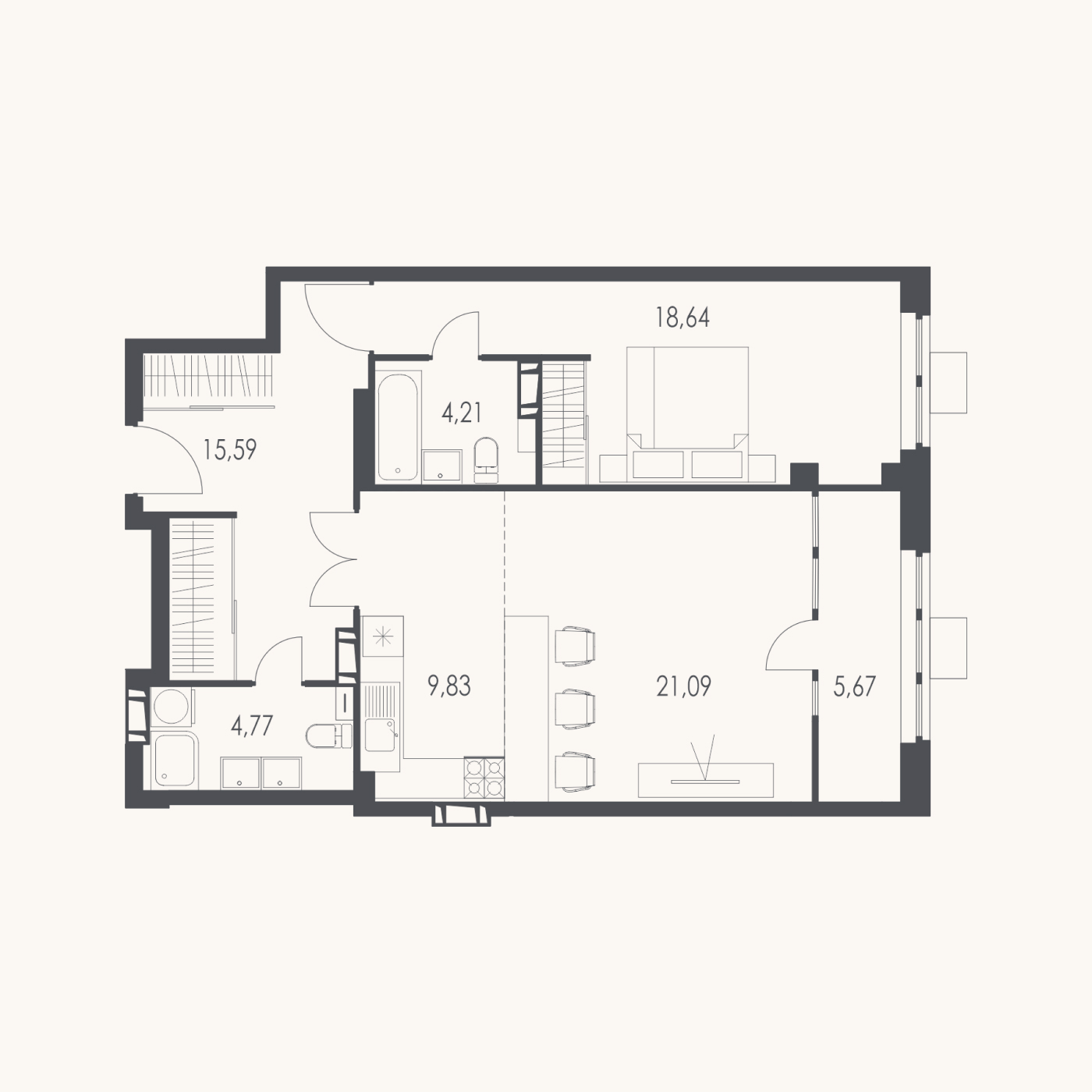 2-комнатные