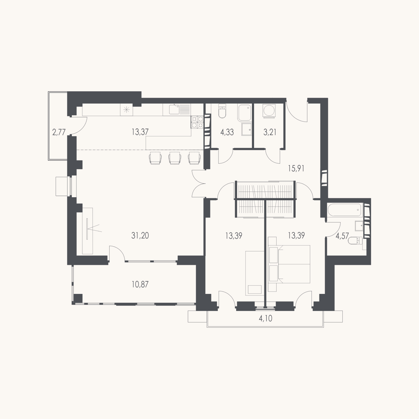 3-комнатные