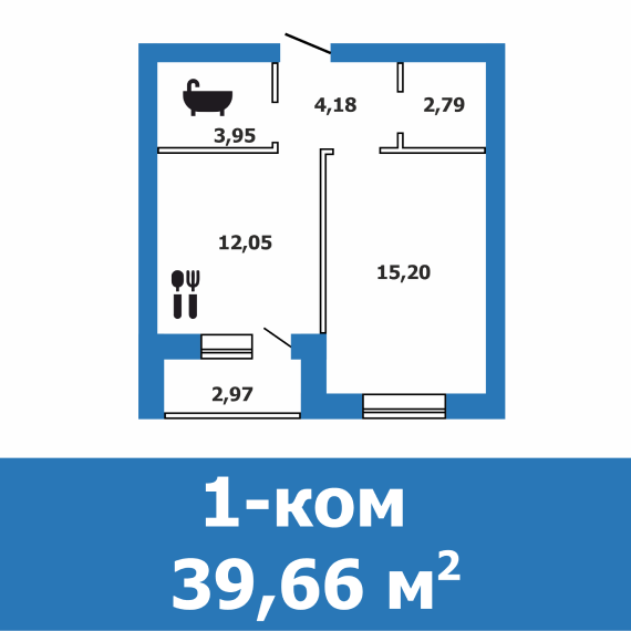 1-комнатные
