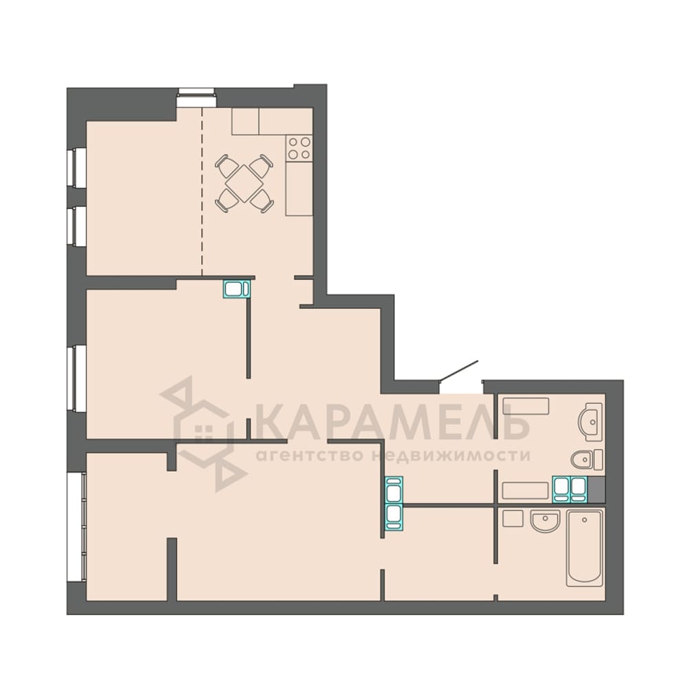 3-комнатные